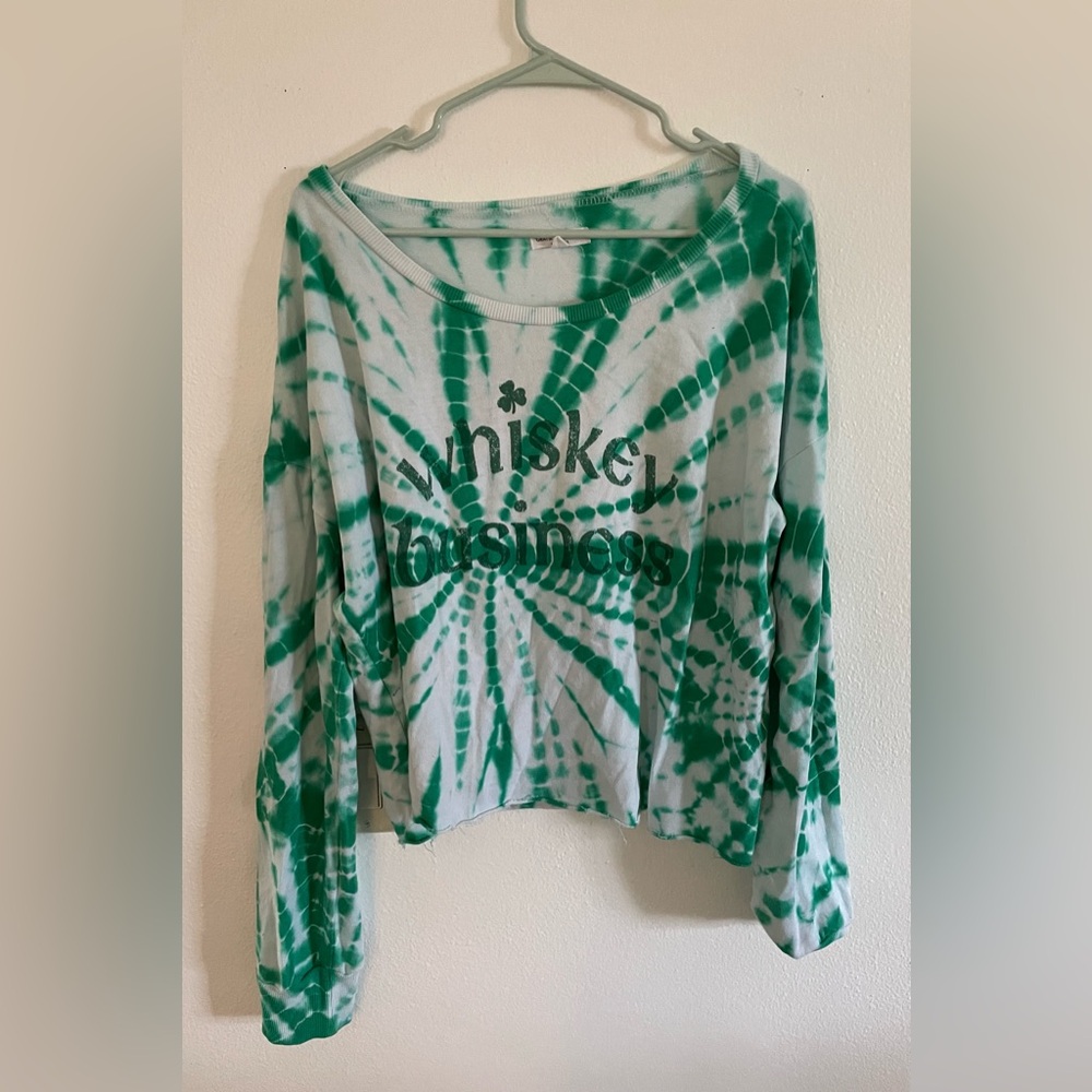 Target St. Patrick’s Day tie dye crewneck sweatshirt
